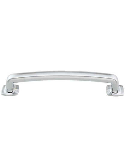 Belcastel Flat-Bottom Pull - 5 inch Center-to-Center in Polished Chrome.